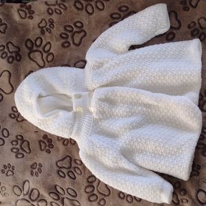 Girls White Sweater Authentic Baby